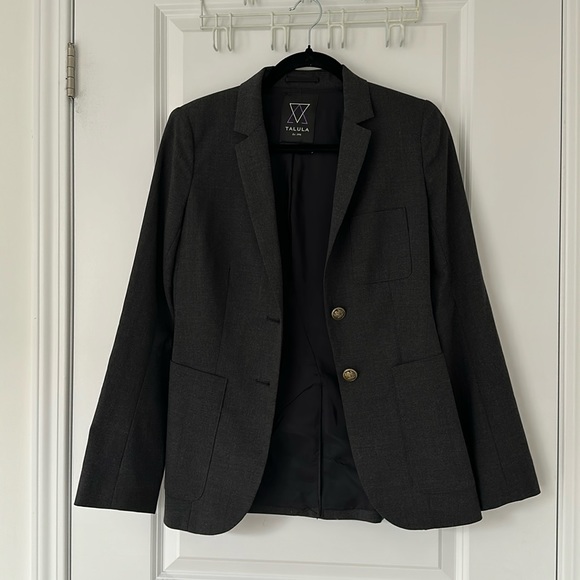 Aritzia Talula Charcoal Classic Blazer (Size 2) - Picture 1 of 4